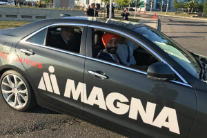 Self-driving car crosses U.S.-Canada border