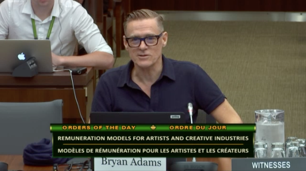 Bryan Adams asked Trudeau, Harper to change Copyright Act