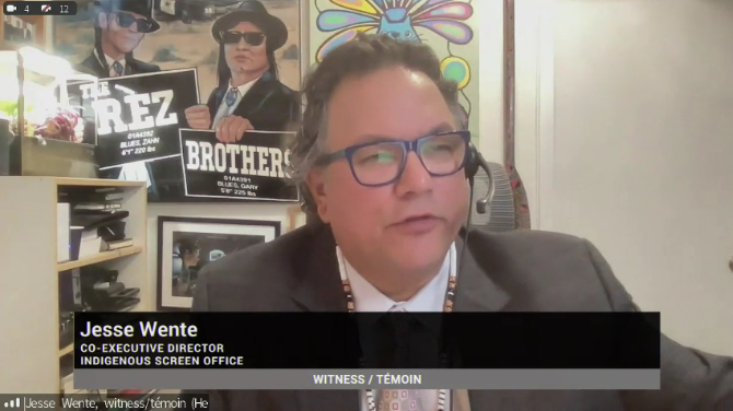 Jesse Wente proposes amendments to bring C-11 in line with UNDRIP