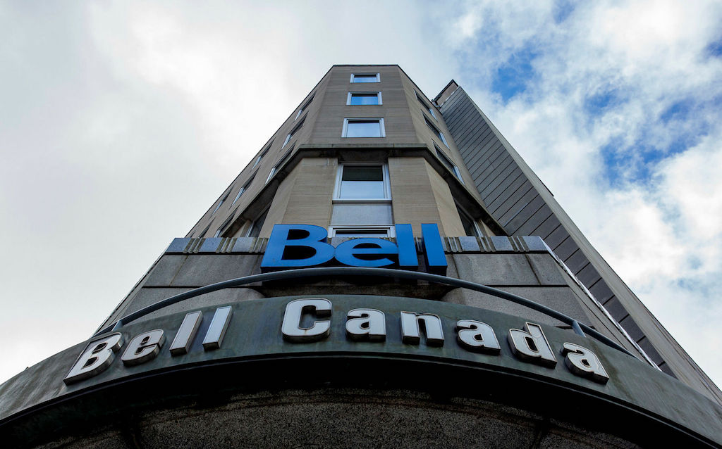 The front entrance of the Bell Canada building on Albert Street in Ottawa on Nov. 2, 2021 (photo by Andrew Meade)