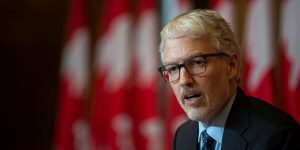 Privacy Commissioner of Canada Philippe Dufresne holds a press conference in Ottawa on on Jan. 26, 2023 (photo: Andrew Meade).