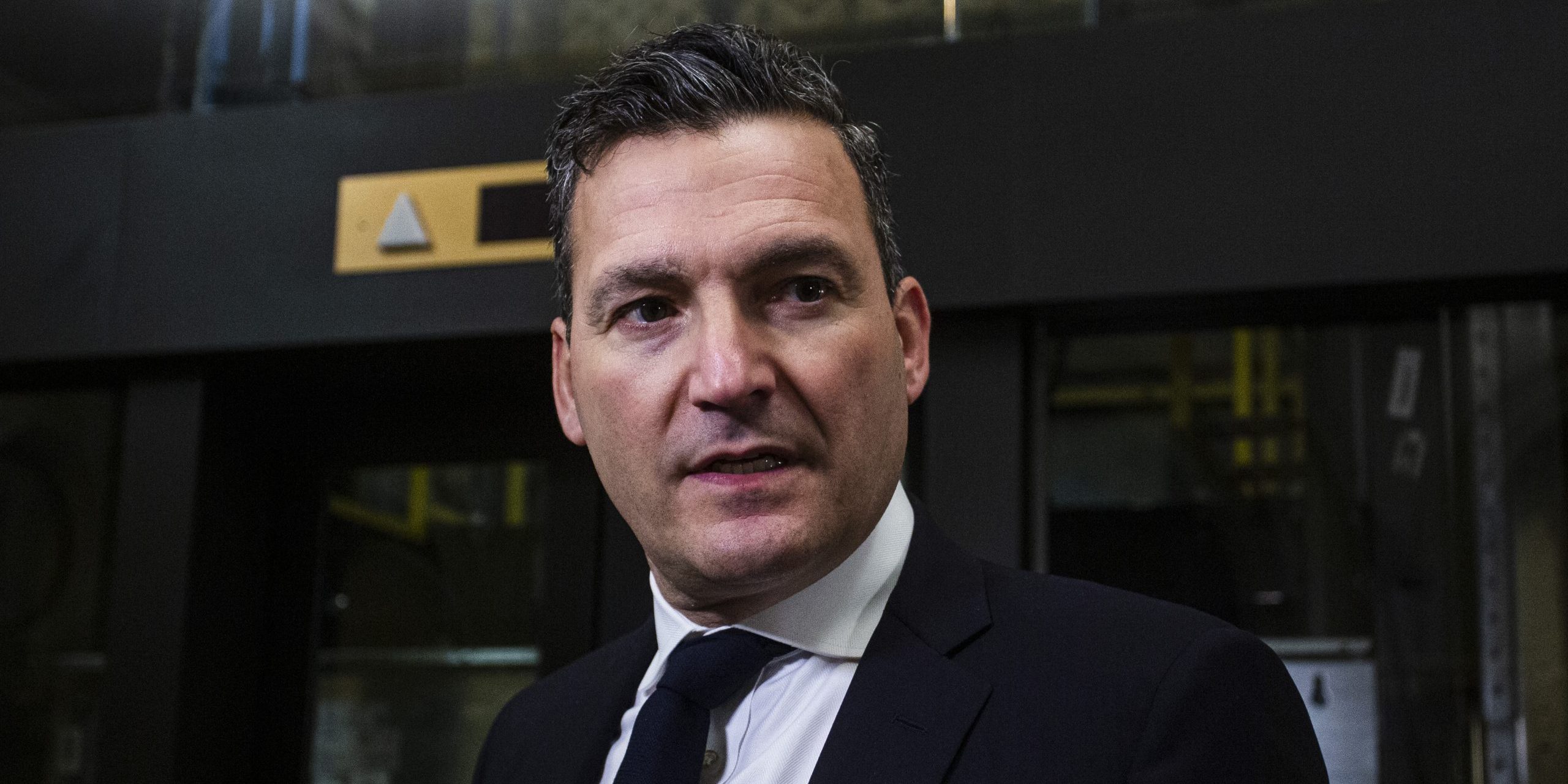 Federal Minister of Artificial Intelligence and Digital Innovation Evan Solomon speaks with reporters before the Liberal cabinet meeting in West Block on June 10, 2025.