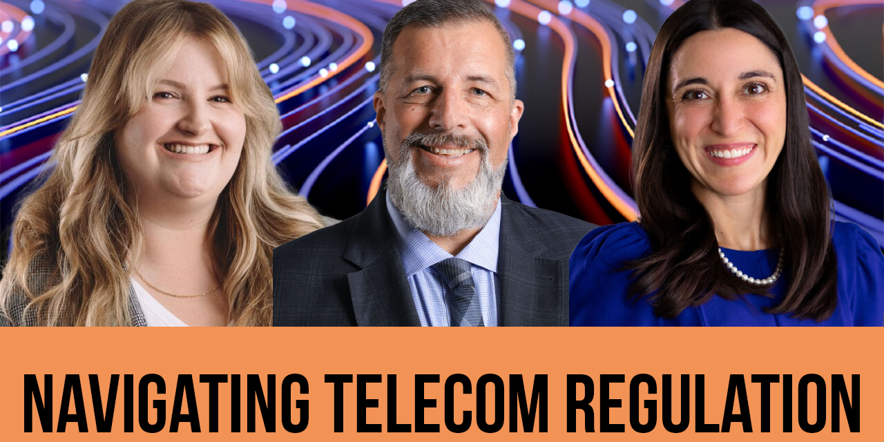 WATCH | Navigating telecom regulation: The Wire Report's Hannah Daley in conversation with the CRTC L-R: Hannah Daley, The Wire Report; Scott Hutton, CRTC; Leila Wright, CRTC.
